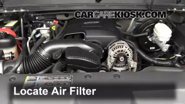 2007 GMC Sierra 1500 SLE 4.8L V8 Extended Cab Pickup (4 Door) Filtre à air (moteur) Changement